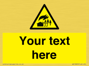 Custom Warning: Large scale fire zone